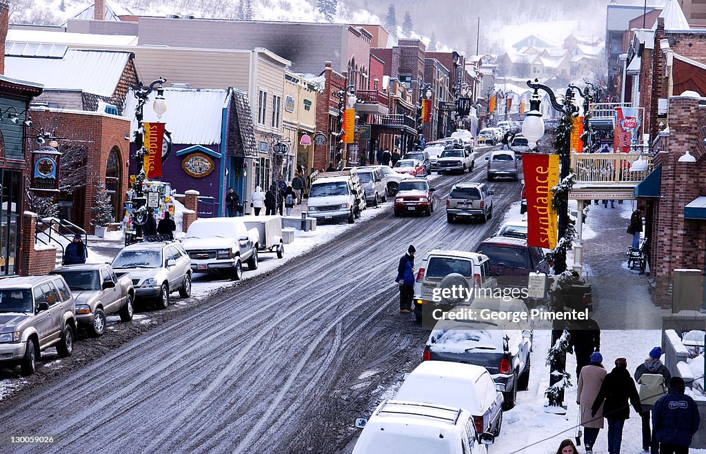 2002 Sundance Film Festival - Park City in the Snow