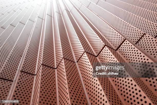 perspective red steel background - alloy stockfoto's en -beelden