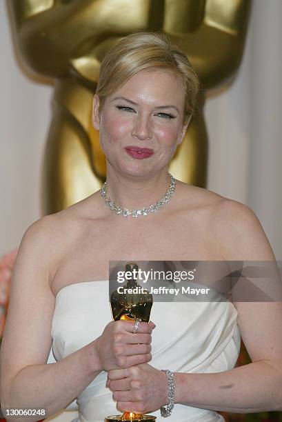 Renee Zellweger, winner of Best Supporting Actress for "Cold Mountain"