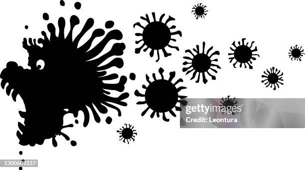 evil coronavirus - petri dish isolated stock illustrations