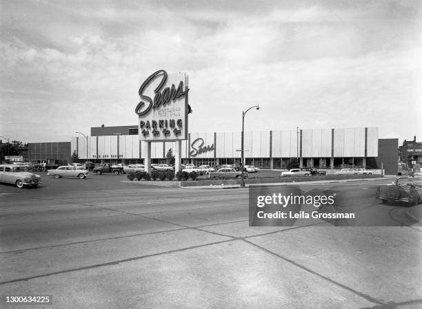 View of Sears Roebuck circa 1960 in Nashville, Tennessee.