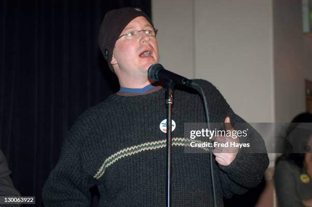 Producer/executive producer Ted Hope during 2003 Sundance Film Festival - "American Splendor" Premiere at Library in Park City, Utah, United States.