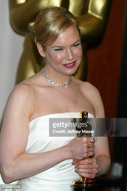 Renee Zellweger, winner of Best Supporting Actress for "Cold Mountain"
