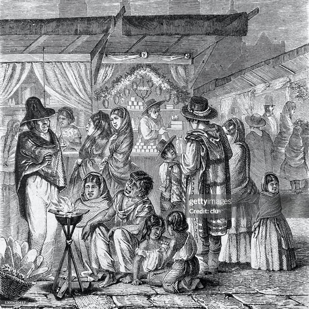 Christmas market in mexico city