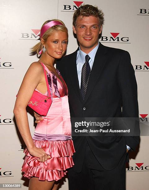 Paris Hilton and Nick Carter during BMG After GRAMMY Party - Arrivals at Avalon in Hollywood, California, United States.