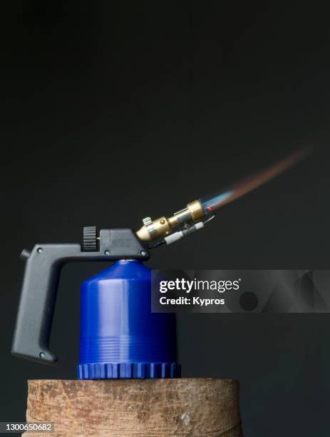 gas blowtorch - blow torch stock pictures, royalty-free photos & images