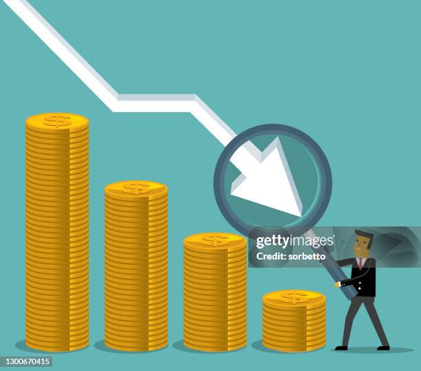 Falling Chart Businessman High-Res Vector Graphic - Getty Images