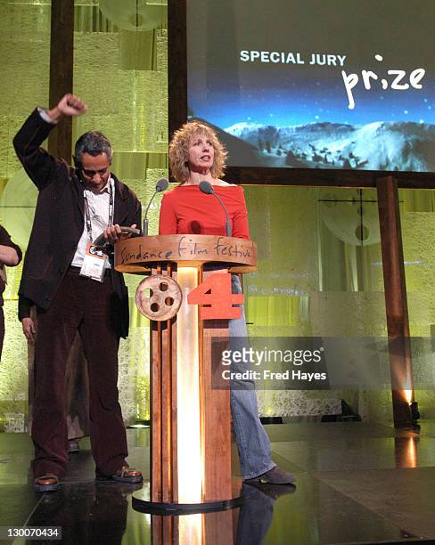 Carlos Sandoval and Catherine Tambini, winners of the "Special Jury Prize - Documentry" for "Farmingville"