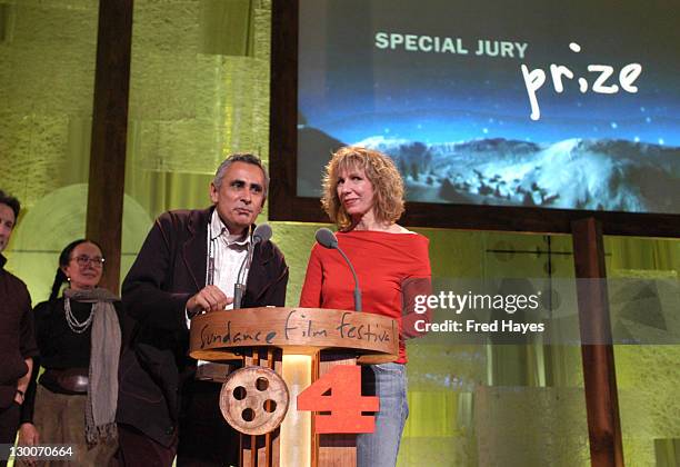 Carlos Sandoval and Catherine Tambini, winners of the "Special Jury Prize - Documentry" for "Farmingville"