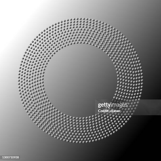 dense spheres in concentric rings - cleaning bubbles background stock illustrations