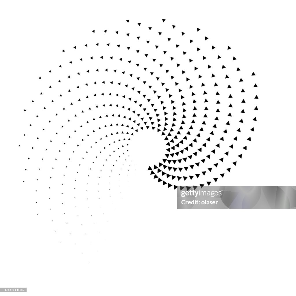 Triangle Swirl Pattern Duo Tone High-Res Vector Graphic - Getty Images