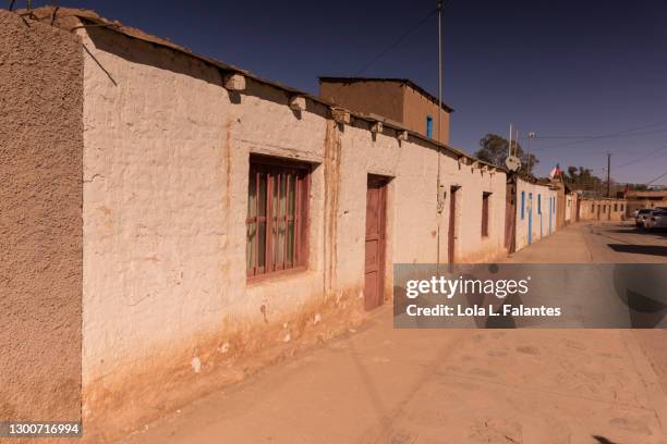 street in san pedro de atacama, chile - san pedro de atacama bildbanksfoton och bilder