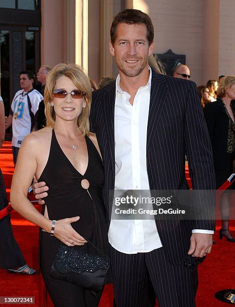 James Denton and wife Erin during 32nd Annual American Music Awards - Arrivals at Shrine Auditorium in Los Angeles, California, United States.