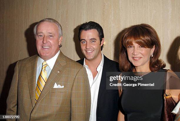 Brian Mulroney, former Prime Minister of Canada, Ben Mulroney and Mila Mulroney