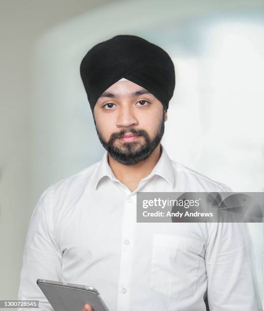 portrait of a young businessman - turban stock pictures, royalty-free photos & images