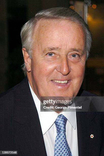 Brian Mulroney during 2004 Toronto International Film Festival - "Being Julia" - Opening Night Pre-Party at Roy Thompson Hall in Toronto, Ontario,...
