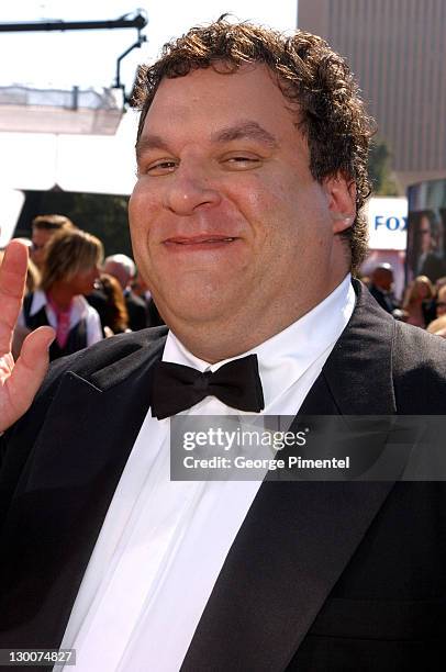 Jeff Garlin during The 55th Annual Primetime Emmy Awards - Access Hollywood Red Carpet at The Shrine Theater in Los Angeles, California, United...