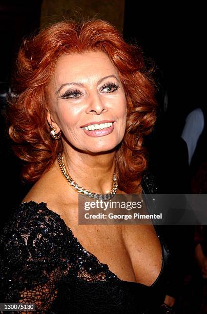 Sophia Loren during 2002 Toronto Film Festival - Holt Renfrew Viva Italia Party in Honor of Sophia Loren at Holt Renfrew in Toronto, Ontario, Canada.