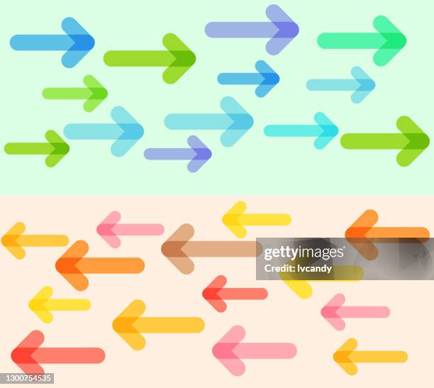 different trends - revolving door stock illustrations