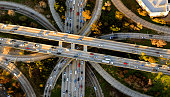 Los Angeles Four Level Freeway Interchange