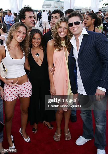 Cast of MTV's "Real World Philadelphia" during 2004 MTV Video Music Awards - Red Carpet at American Airlines Arena in Miami, Florida, United States.