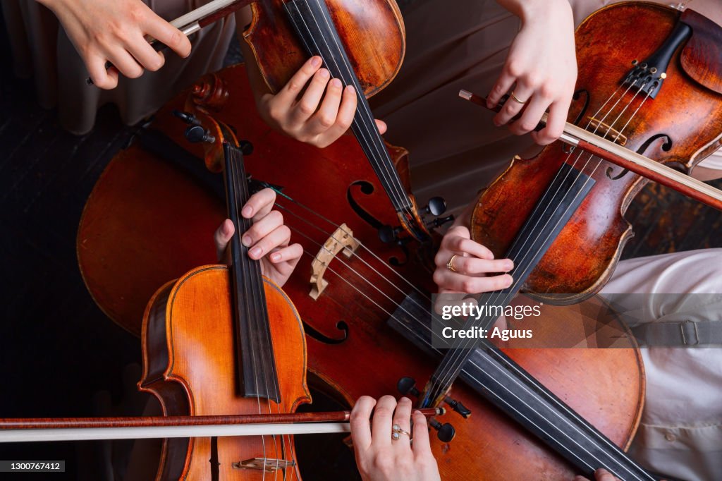 String Quartet View From Above High-Res Stock Photo - Getty Images