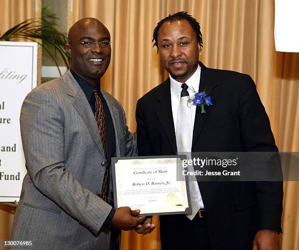 Kemani Bandy and Robert D. Bassett Jr. During 11th Annual Student Pre-Oscar Scholarship Luncheon at Peninsula Beverly Hills in Beverly Hills,...