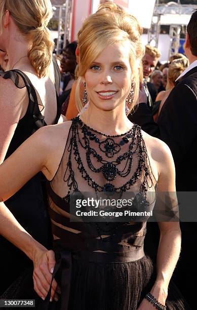 Cheryl Hines during The 55th Annual Primetime Emmy Awards - Access Hollywood Red Carpet at The Shrine Theater in Los Angeles, California, United...