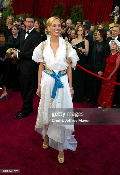 Uma Thurman during The 76th Annual Academy Awards - Arrivals at The Kodak Theater in Hollywood, California, United States.