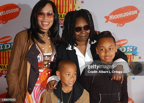 Alex Martin, Whoopi Goldberg and family during Nickelodeon's 19th Annual Kids' Choice Awards - Arrivals at Pauley Pavilion in Westwood, California,...
