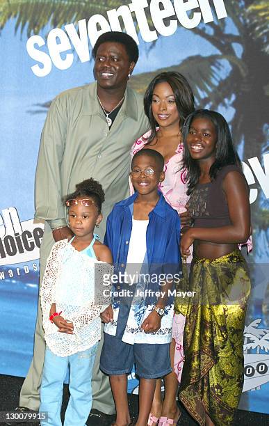 Cast of "The Bernie Mac Show" during The 2002 Teen Choice Awards - Press Room at Universal Amphitheater in Universal City, California, United States.