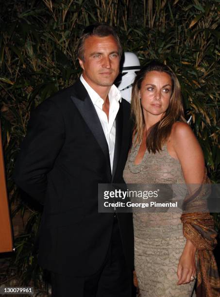 David Ginola and Coraline Ginola during 2005 Cannes Film Festival - "Star Wars: Episode III - Revenge of the Sith" Premiere - After Party in Cannes,...