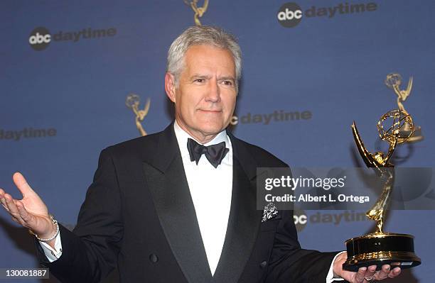 Alex Trebek, winner of Outstanding Game Show Host for "Jeopardy!"