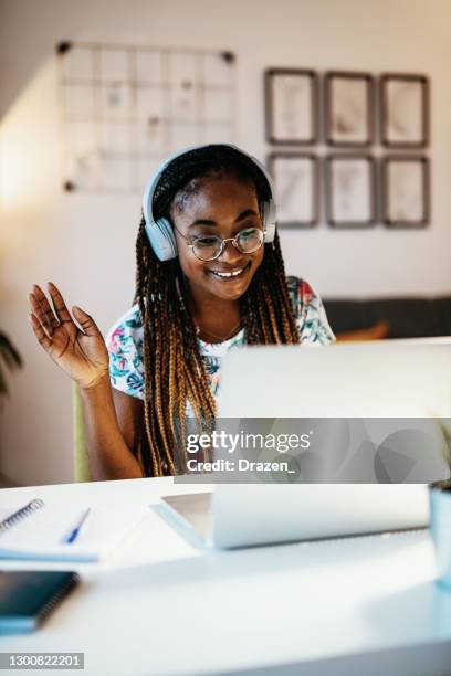 hey, do you see me on video call? - educational subject stock pictures, royalty-free photos & images