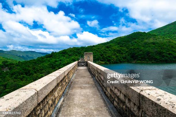 green water at tai tam reservoir, located in the tai tam country park in the eastern part of hong kong island. - tai tam country park stock pictures, royalty-free photos & images