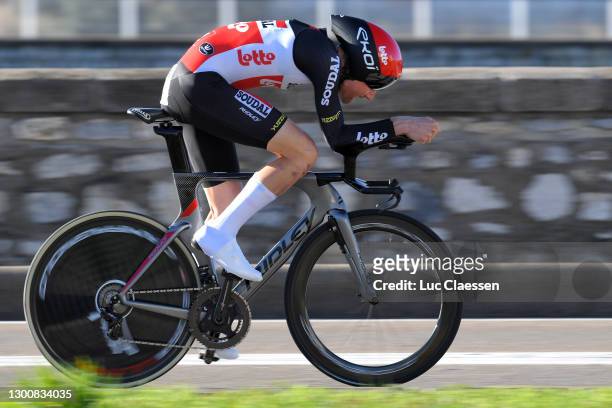 Tim Wellens of Belgium and Team Lotto Soudal during the 51st Étoile de Bessèges - Tour du Gard 2021, Stage 5 a 10,71km Individual Time Trial from...