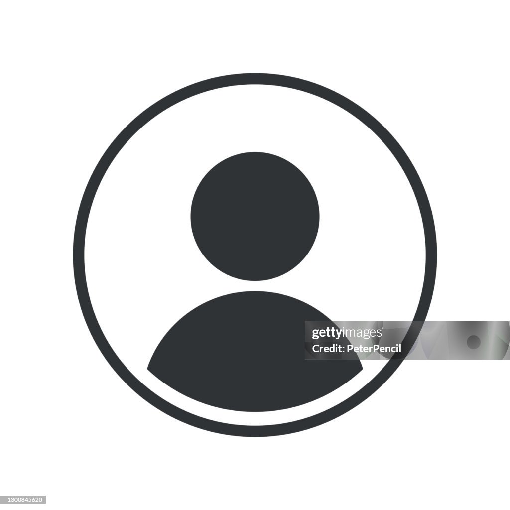 User Icon Flat Isolated auf weißem Hintergrund. Benutzersymbol. Vektor-Illustration