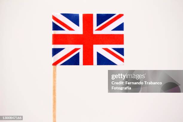 english flag on white background - england flag stock pictures, royalty-free photos & images