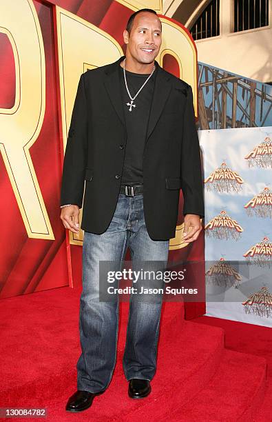 Dwayne "The Rock" Johnson during 2005 MTV Movie Awards - Arrivals at Shrine Auditorium in Los Angeles, California, United States.