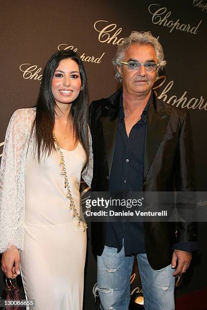Elisabetta Gregoraci and Flavio Briatore during 2006 Cannes Film Festival - Chopard Trophy Awards Ceremony - Arrivals at Carlton Hotel in Cannes,...