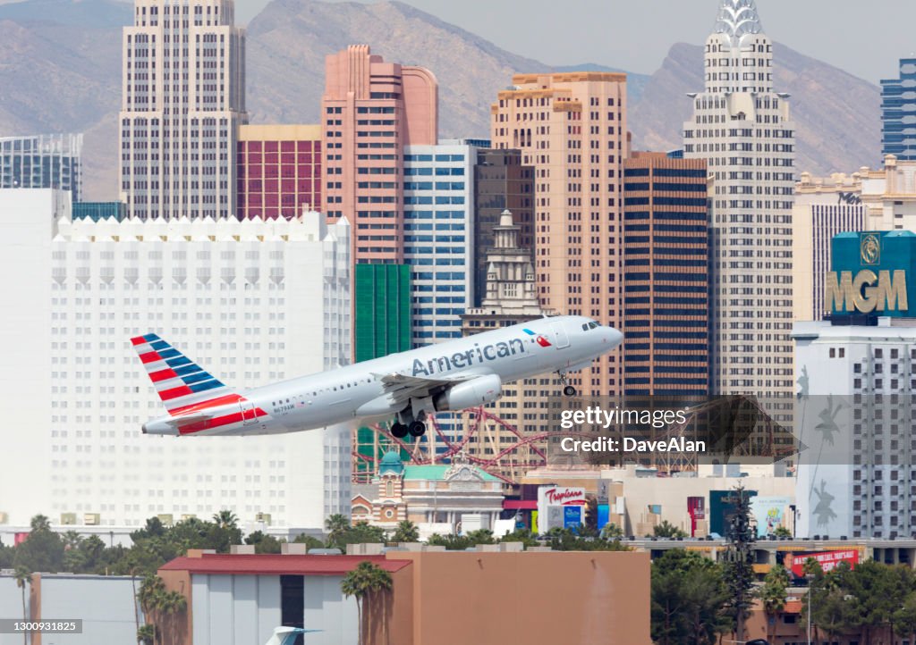 American Airlines Airbus Las Vegas.