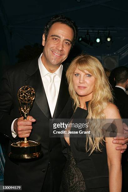 Brad Garrett and Jill Diven during The 57th Annual Emmy Awards - HBO After Party in Los Angeles, California, United States.