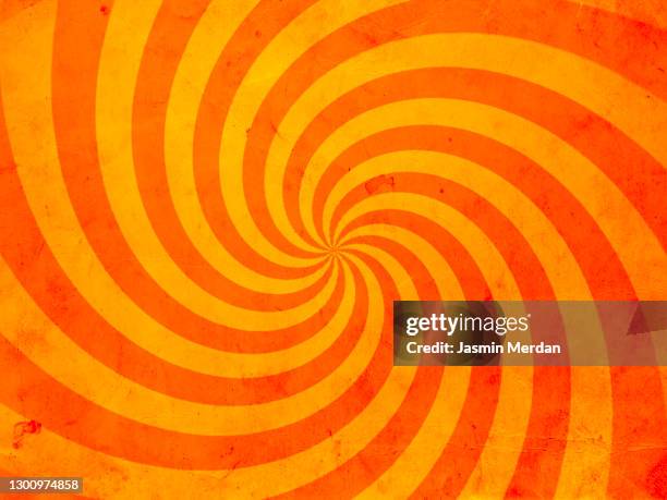 pop art swirl background - orange burst stock pictures, royalty-free photos & images