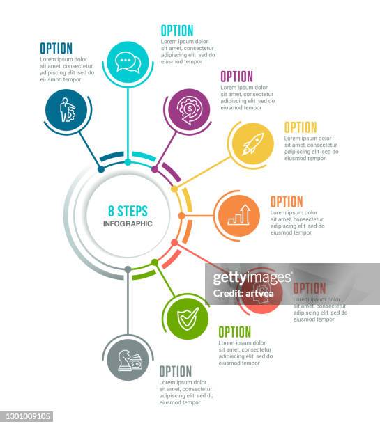 ilustrações, clipart, desenhos animados e ícones de elemento infográfico - vertical