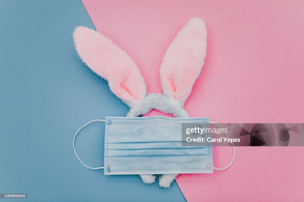 Easter in quarantine concept