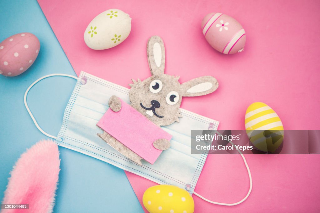 Easter in quarantine concept