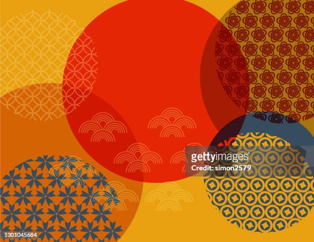 chinese oriental traditional seamless pattern background - tradition stock illustrations