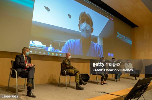 Colonel Dr. Jens-Peter Evers , German medical team leader, EMEDA, the CEO of Luz Saúde Isabel Vaz and Dr. João Gouveia are joined by...