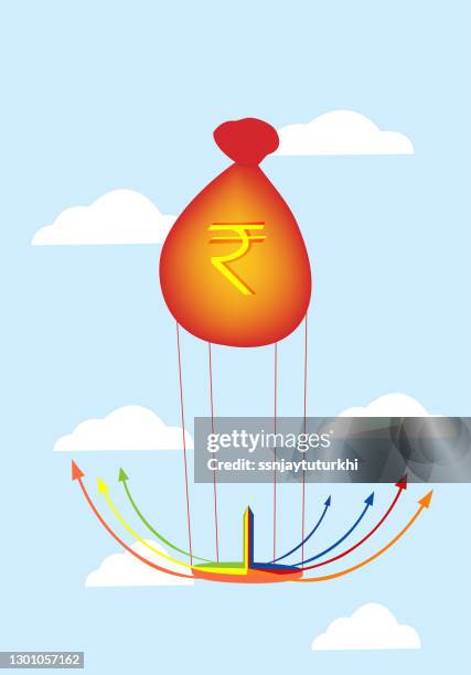 rupees , - skyline stock illustrations