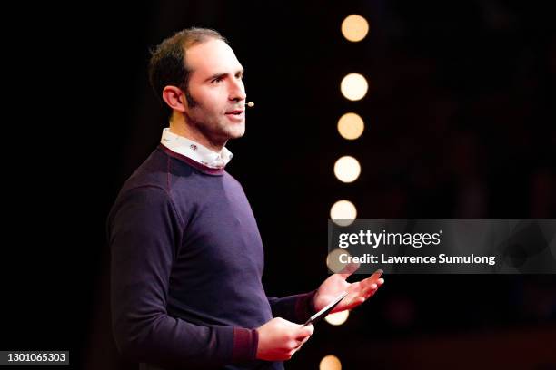 Cofounder of Twitch Emmett Shear speaks in the David Rockwell designed TED Theater at TED2019 - Bigger Than Us on April 18, 2019 in Vancouver, Canada.